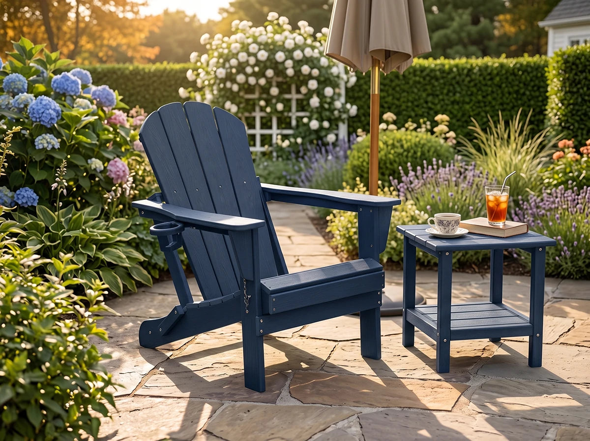 Poly Lumber Folding Adirondack Chair