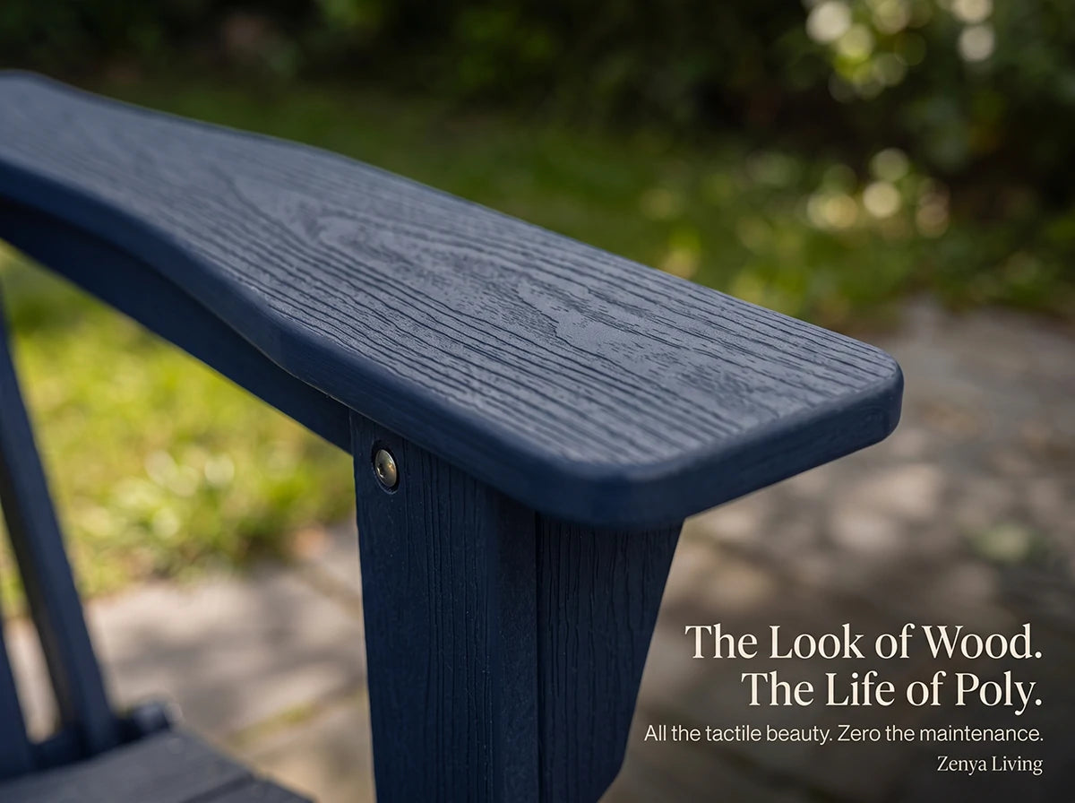 Poly Lumber Folding Adirondack Chair
