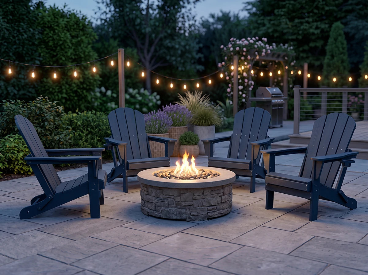 Poly Lumber Folding Adirondack Chair