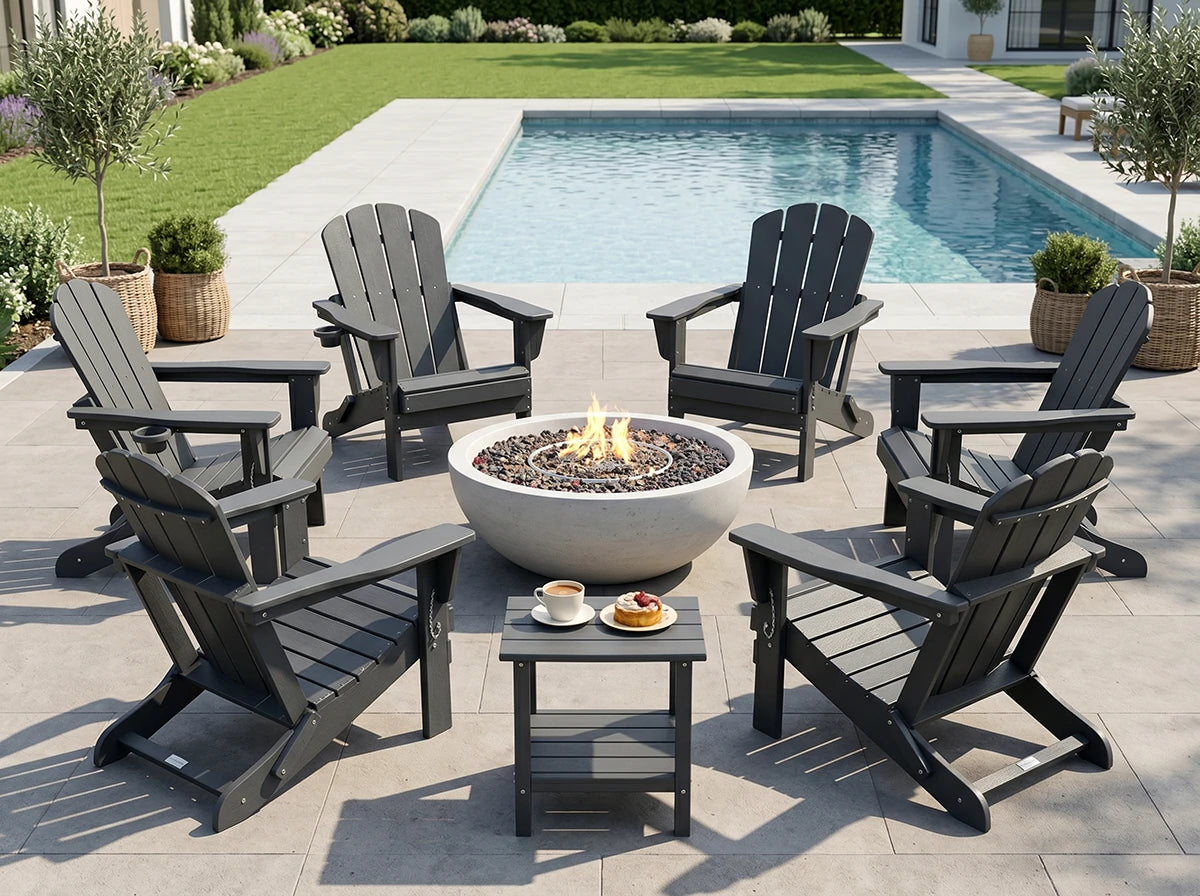 Poly Lumber Folding Adirondack Chair