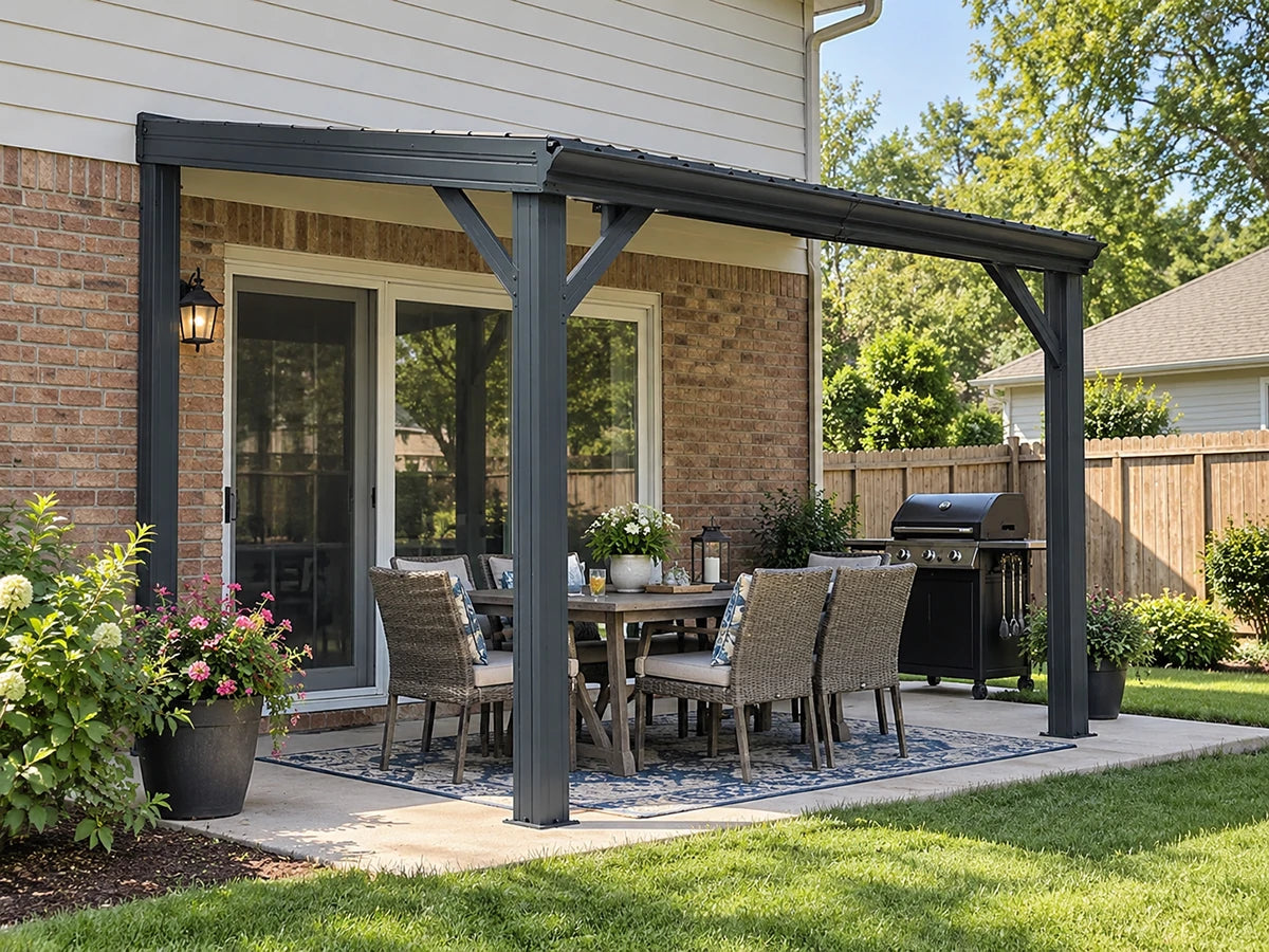 zenya living wall-mounted gazebo