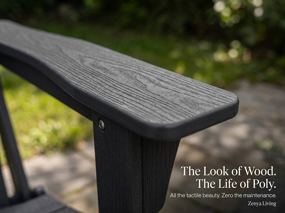 Poly Lumber Folding Adirondack Chair