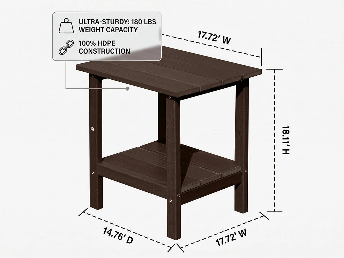 Poly Lumber Outdoor Side Table