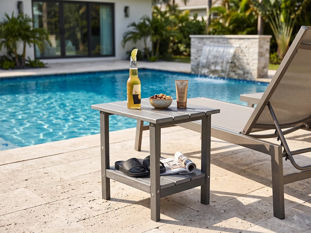 Poly Lumber Outdoor Side Table