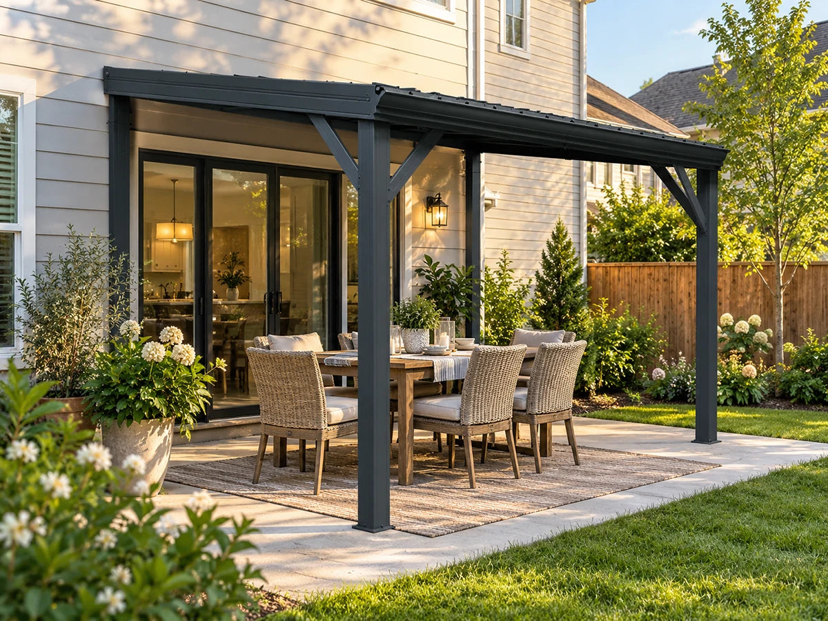 zenya living wall-mounted gazebo